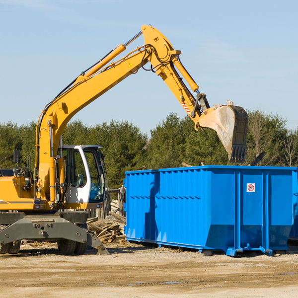 can i choose the location where the residential dumpster will be placed in Walnut Grove